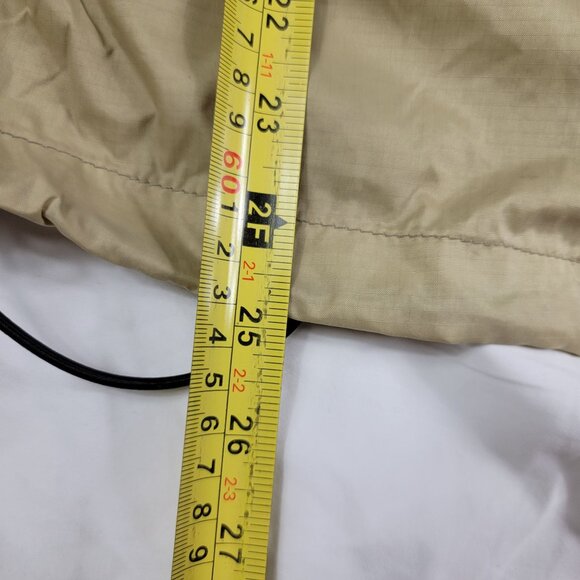 Orvis Mens Large Beige Fly Fishing Shell Jacket Hooded Coat Windbreaker - Picture 14 of 14